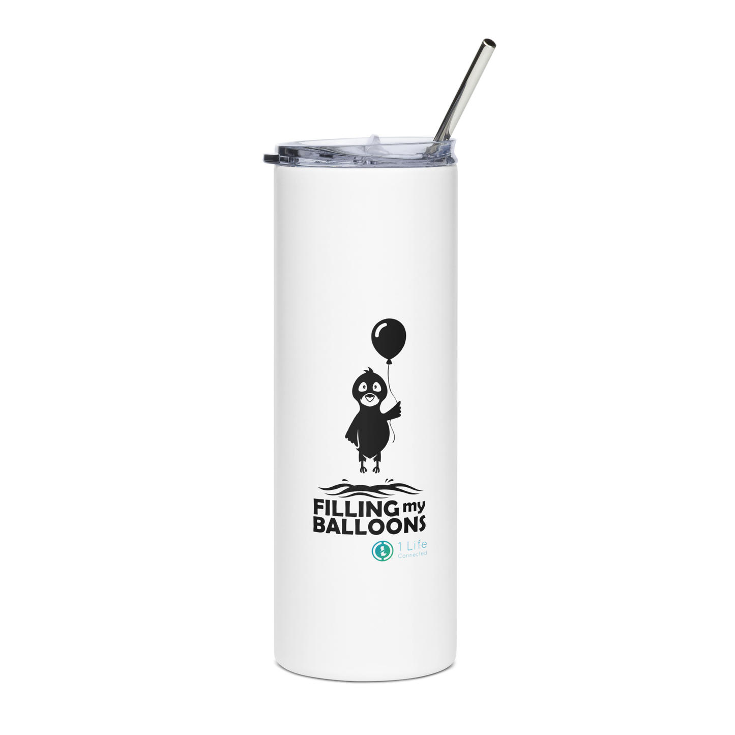 Bird Stainless Steel Tumbler With Straw