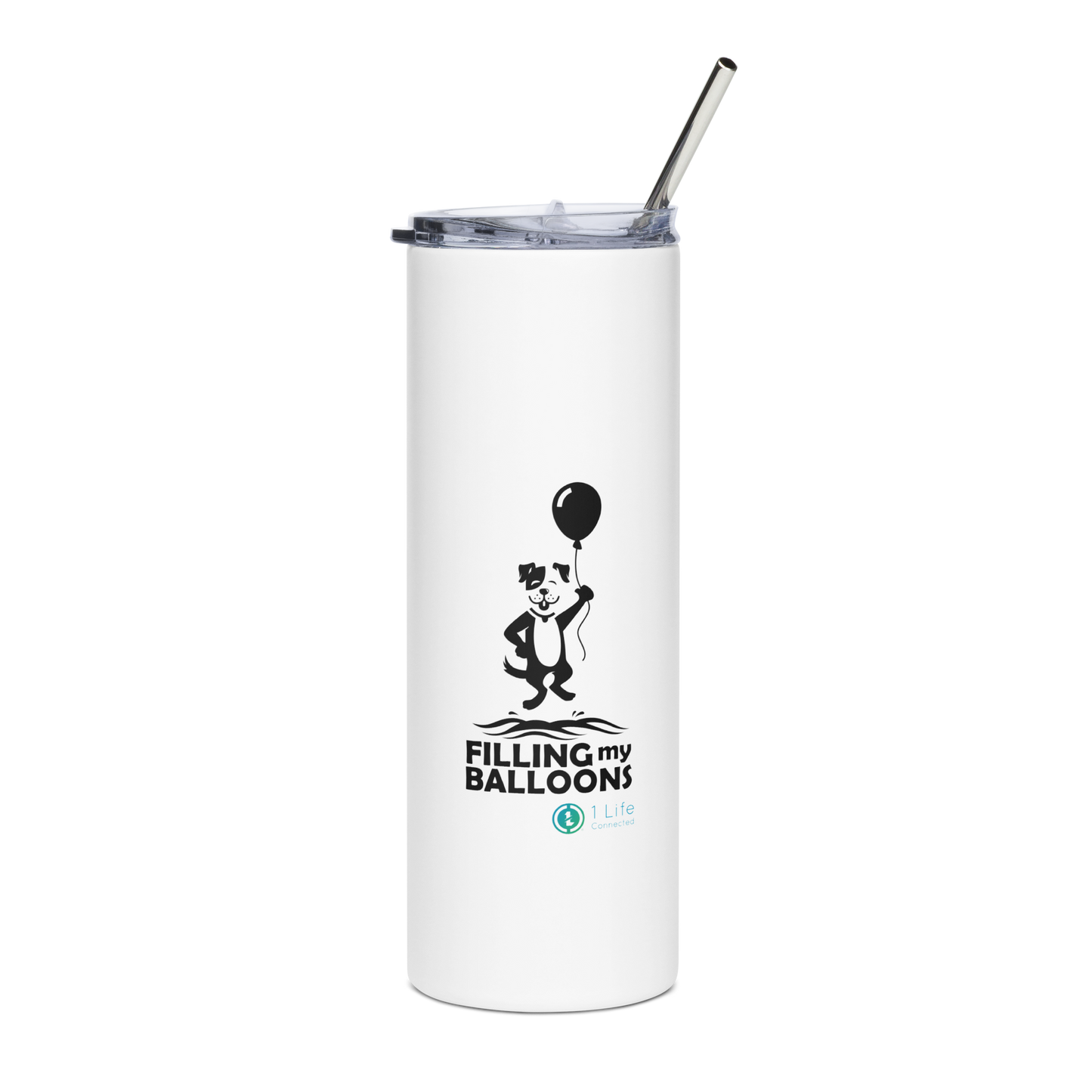 Giraffe Stainless Steel Tumbler With Straw