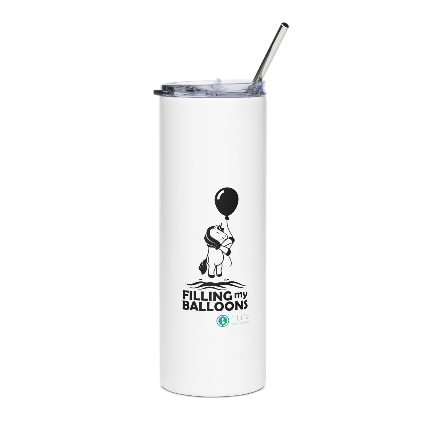 Unicorn Stainless Steel Tumbler With Straw