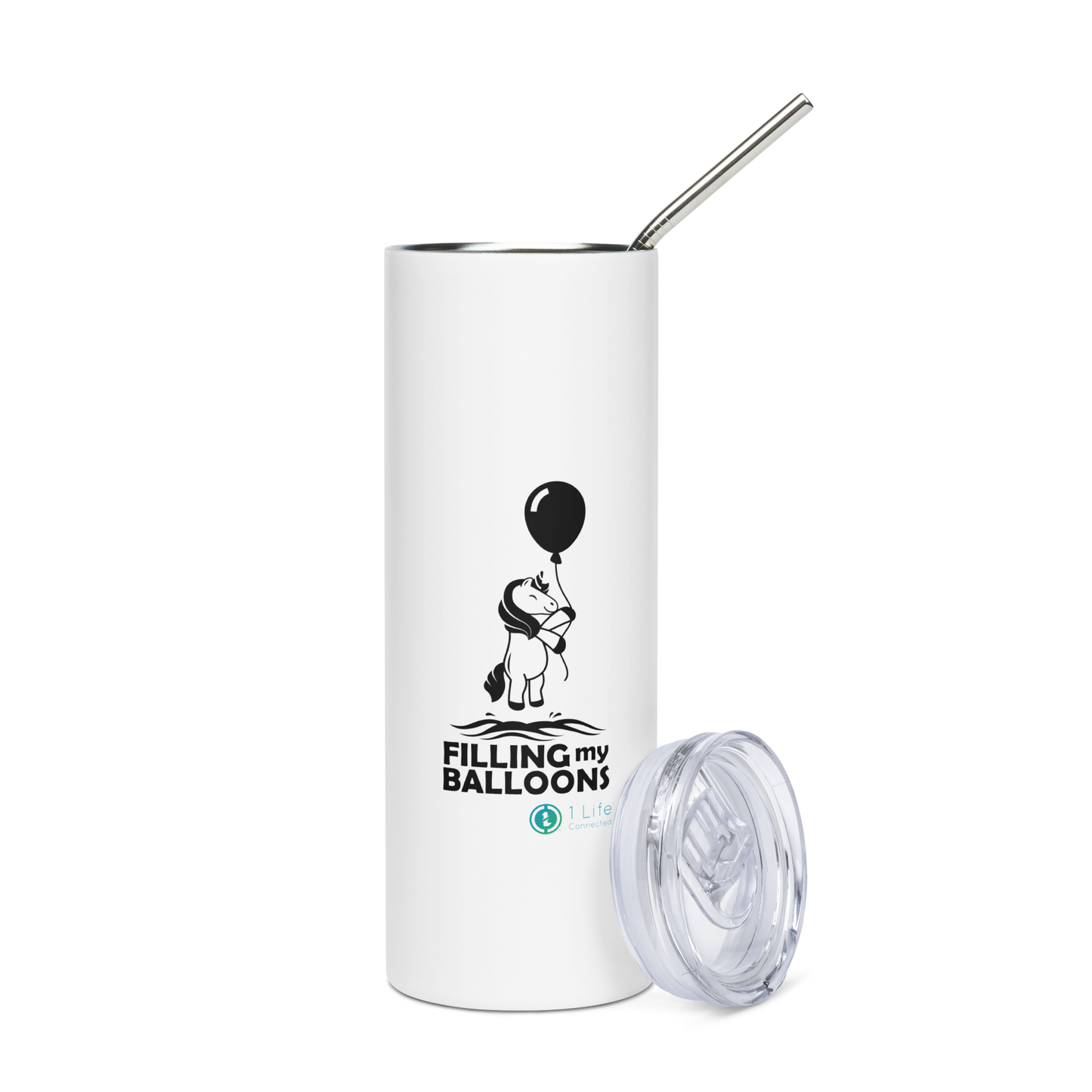 Unicorn Stainless Steel Tumbler With Straw