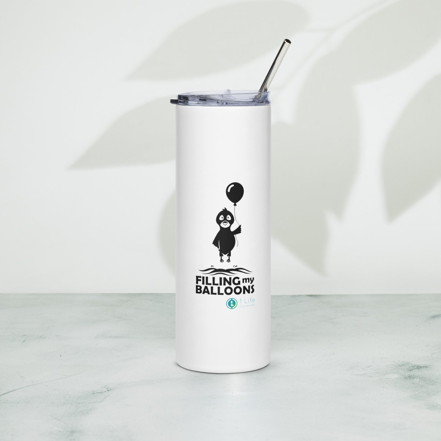Bird Stainless Steel Tumbler With Straw