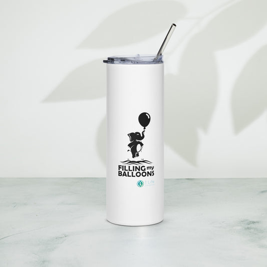 Elephant Stainless Steel Tumbler With Straw