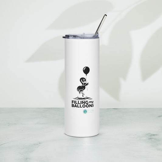 Flamingo Stainless Steel Tumbler With Straw