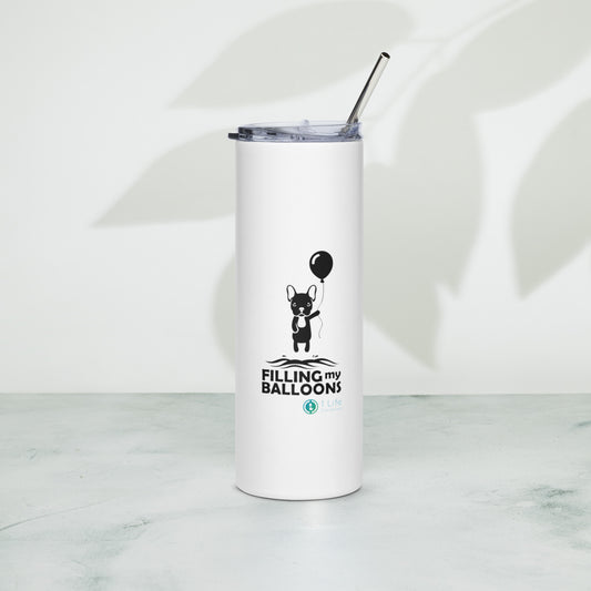 Brachy Dog Stainless Steel Tumbler With Straw