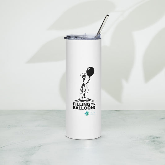 Giraffe Stainless Steel Tumbler With Straw