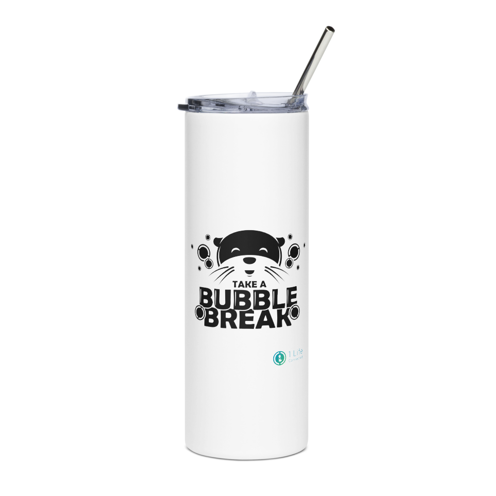 Take A Bubble Break Stainless Steel Tumbler With Straw