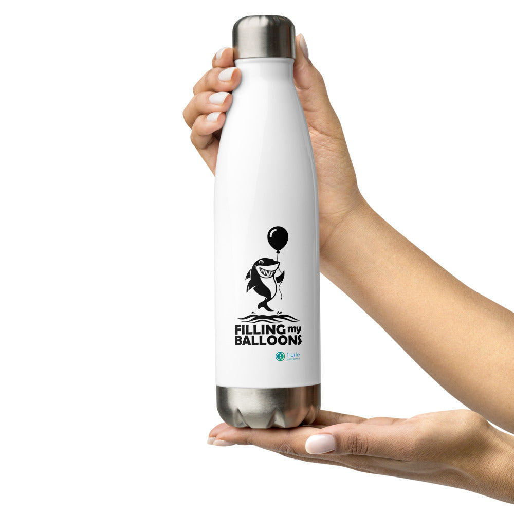 Shark Stainless Steel Narrow Mouth Glossy Finish Water Bottle