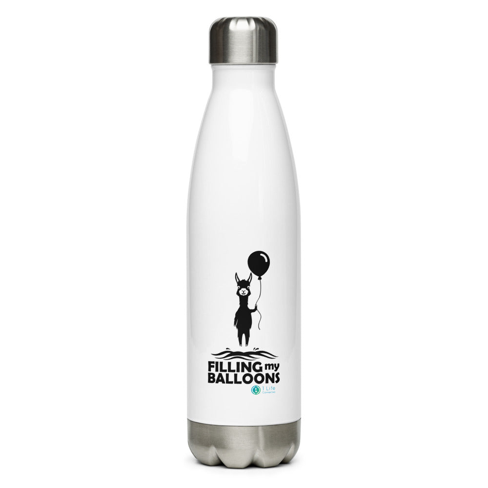 Llama Stainless Steel Narrow Mouth Glossy Finish Water Bottle