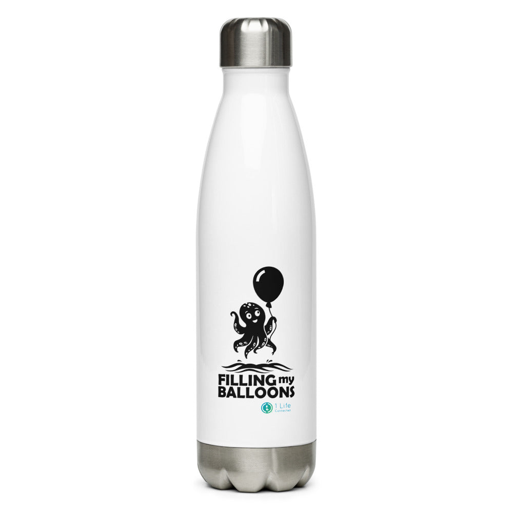 Octopus Stainless Steel Narrow Mouth Glossy Finish Water Bottle