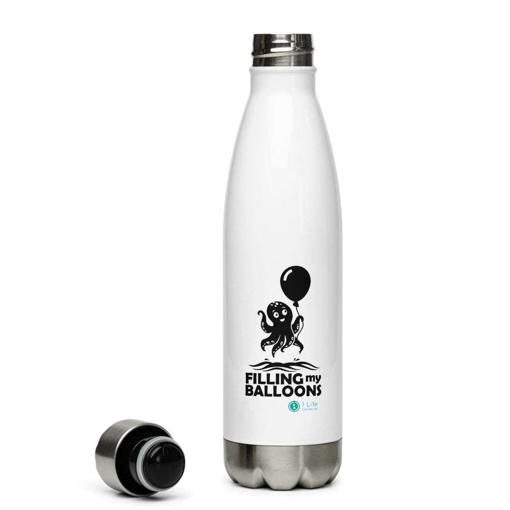 Octopus Stainless Steel Narrow Mouth Glossy Finish Water Bottle