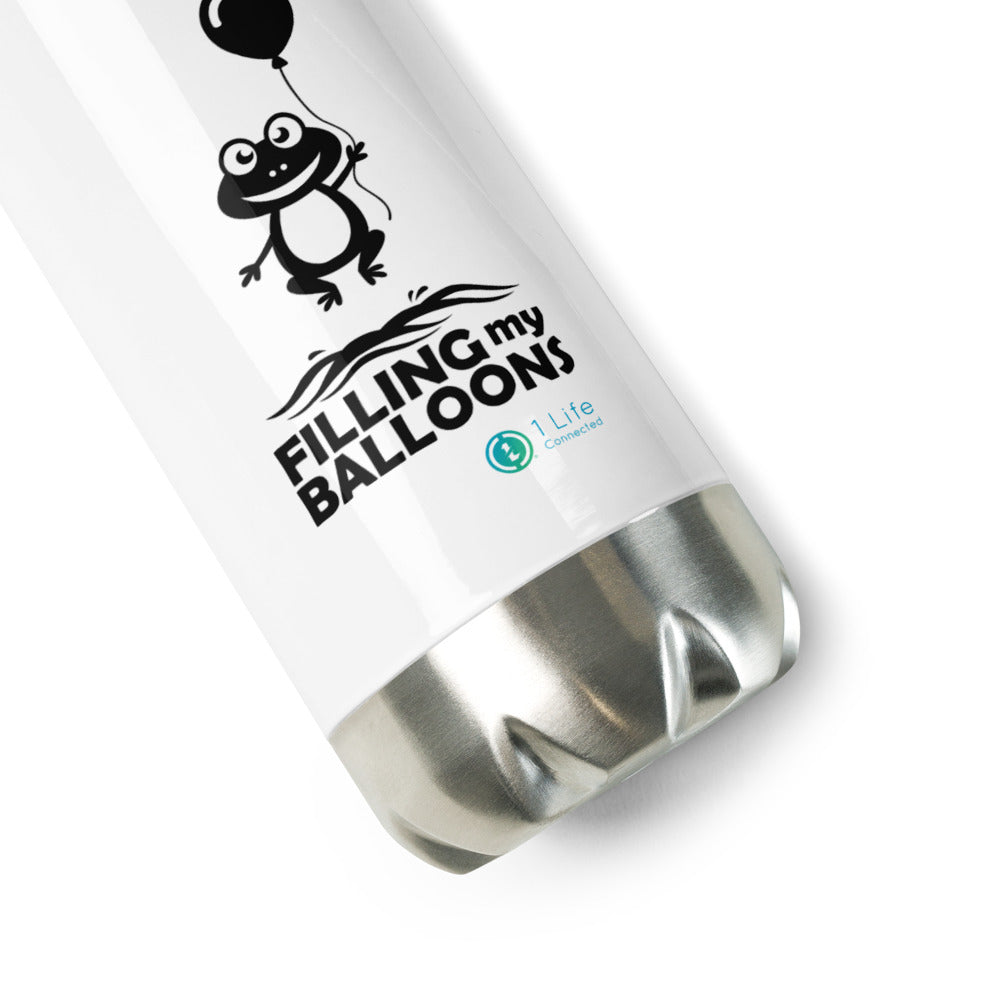 Frog Stainless Steel Narrow Mouth Glossy Finish Water Bottle
