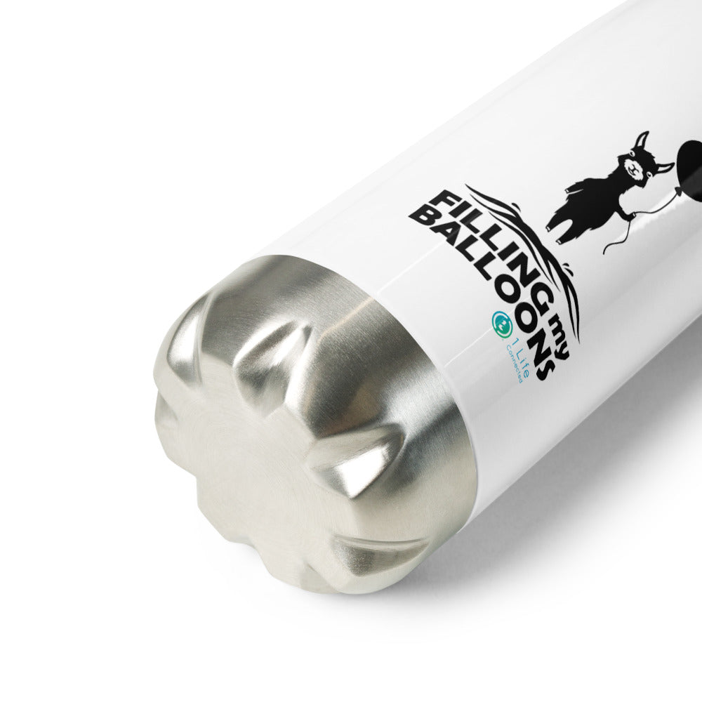Llama Stainless Steel Narrow Mouth Glossy Finish Water Bottle