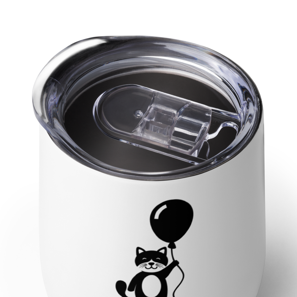 Cat Stainless Steel Wine Tumbler